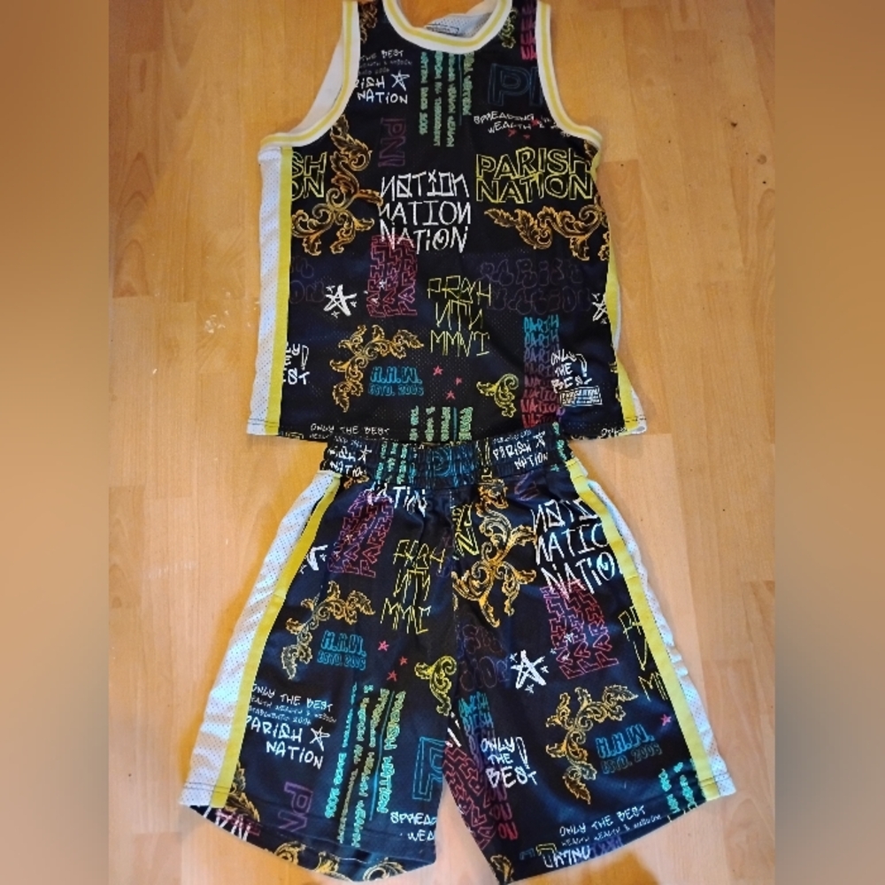 Men's Black Jersey Set